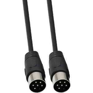 DIN 6-pins audio video kabel / zwart - 0,50 meter