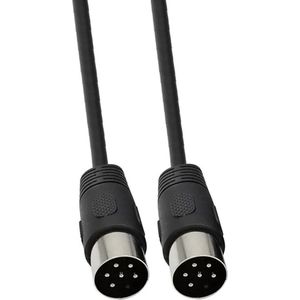 DIN 6-pins audio video kabel / zwart - 1,5 meter