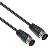 DIN 7-pins audiokabel / zwart - 3 meter