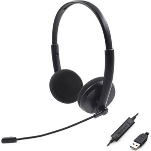 On-ear stereo headset - USB / zwart - 1,5 meter