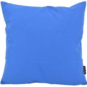 Florea Uni Blauw Kussenhoess-sKatoen / Polyesters-s45 x 45 cm