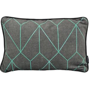 Velvet Graphic Green Kussenhoes | Velours / Fluweel - Polyester | 30 x 50 cm