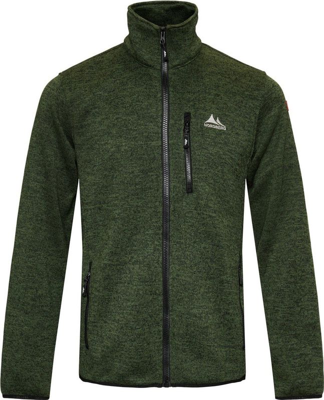 Nordberg - Frank - Fleece Vest - Groen Melange - Ademend Materiaal