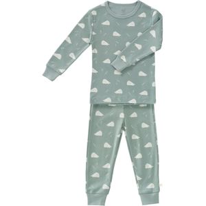 Fresk Romper met Lange Mouwen – 0-3 m – Kraamcadeau Babykleding – Biologisch Katoen – Groen – Hedgehog