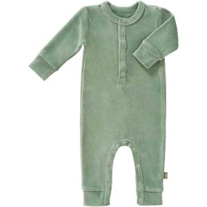 Fresk Baby-Pyjama Velours Waldgrün