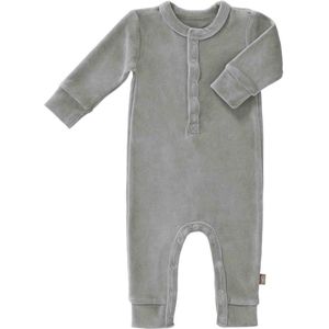 Fresk Baby-Schlafanzug Velours Paloma Grau