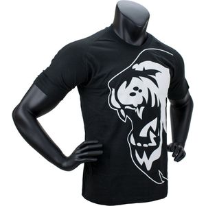 Super Pro T-Shirt Lion Logo Zwart/Wit Extra Extra Large