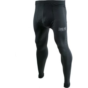 Super Pro Legging Men Lion/Super Pro Logo Zwart/Grijs Extra Small
