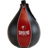 Super Pro Lederen Speedball Zwart/Rood