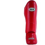 Super Pro Combat Gear Thai-Pro Shin Guard Rood/Zwart