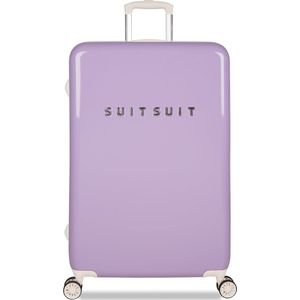 SUITSUIT Fabulous Fifties - Reiskoffer met 4 Wielen - 76 cm - 94L - Paars Pastel