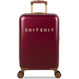 SUITSUIT Fab Seventies Classic - Handbagage koffer met 4 wielen - 55 cm - 33L - Donkerrood
