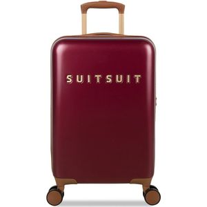 SUITSUIT Fab Seventies Classic - Handbagage koffer met 4 wielen - 55 cm - 33L - Donkerrood