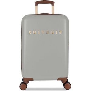 SUITSUIT Fab Seventies - Handbagage koffer met 4 wielen - 55 cm - 33L - Grijs
