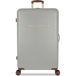 SUITSUIT Fab Seventies - Grote Reiskoffer - Ruimbagage met TSA Slot - 76 cm - 94L - Grijs