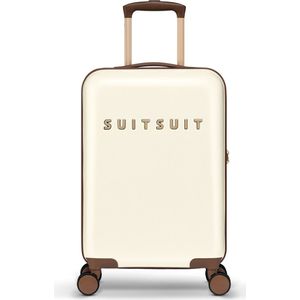 SUITSUIT Fab Seventies - Handbagage koffer - TSA Slot - 55cm - 33L - Wit