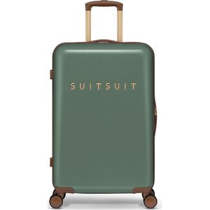 SUITSUIT Fab Seventies - Reiskoffer met 4 wielen - 66 cm - 59L - Groen