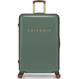 SUITSUIT Fab Seventies - Reiskoffer met 4 wielen - 76 cm - 94L - Groen