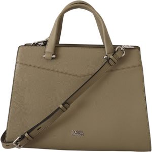 Karl Lagerfeld, Dames, Tassen, Groen, Maat: ONE Size Leer,