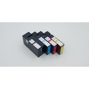 KATRIZ® huismerk inkt voor|Canon PGI 1x 1500XL Zwart +  1x 1500XL Cyaan +  1x 1500XL Magenta +  1x 1500XL Geel|(Pigment ink)|4stuks|  Met chip