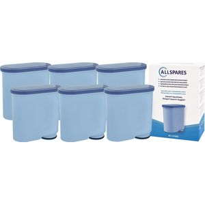 AllSpares Waterfilter (6x) voor koffiemachines geschikt voor Philips/Saeco AquaClean CA6903/22 / CA6903/10