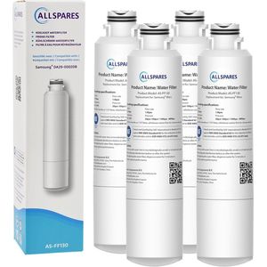 AllSpares Waterfilter (4x) voor Koelkast geschikt voor DA29-00020B