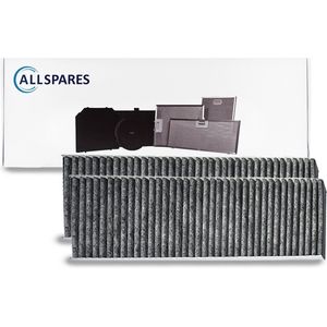 AllSpares Koolstoffilter (2 St.) geschikt voor BAKFS (zonder anti-visgeur), Bora Basic en GP4 kookplaten (338x123x42mm)