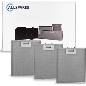 AllSpares Metaalfilter (3x) 276x230mm geschikt voor AEG 4055101671