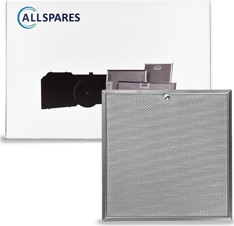 AllSpares Metaalfilter voor afzuigkappen geschikt voor Miele 8259070 (482x192x8mm)