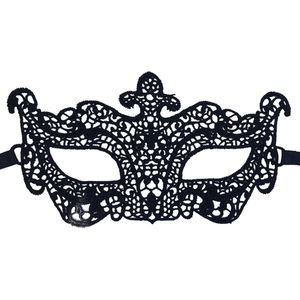 Miresa - Verkleedmasker MM033 - Zwart kant - Voor gala of gemaskerd bal