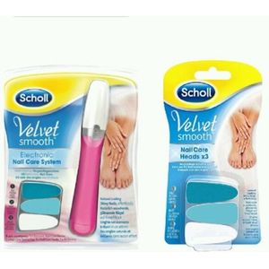 Elektrisch nagelvijl + Nagelvijl Navullingen - Scholl – Scholl Velvet Smooth - Nagelverzorging – Nagelbehandeling.