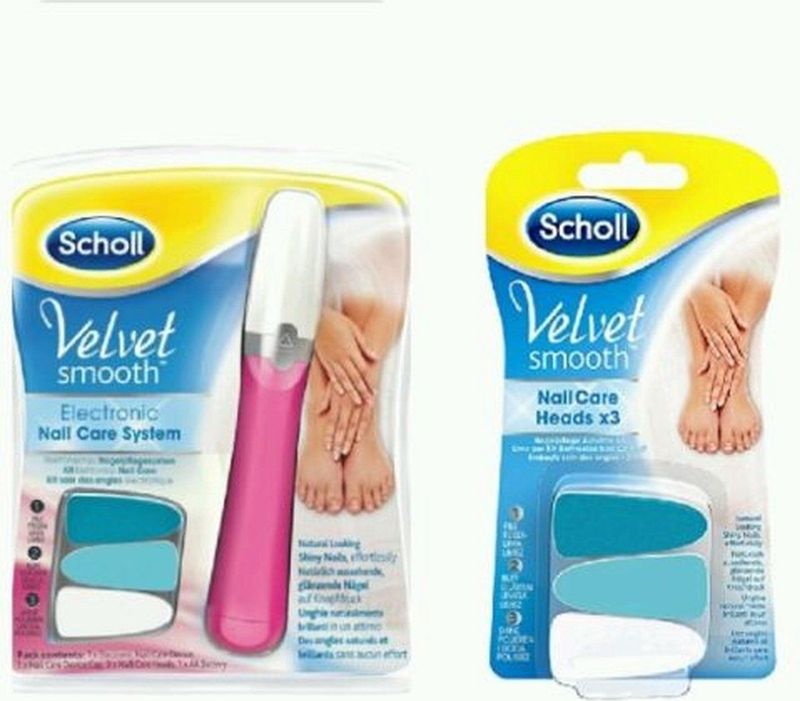Elektrisch nagelvijl + Nagelvijl Navullingen - Scholl – Scholl Velvet Smooth - Nagelverzorging – Nagelbehandeling.