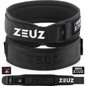 ZEUZ Gewichthefriem voor Fitness & CrossFit – Olympic Lifting belt - Gewichtheffen - Brace – Maat XL - Zwart