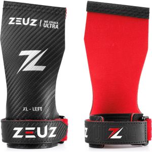 ZEUZ Ultra No Chalk Grips voor Fitness & CrossFit – Sport Handschoenen – Turnen – Gymnastics – Zwart – Maat XL