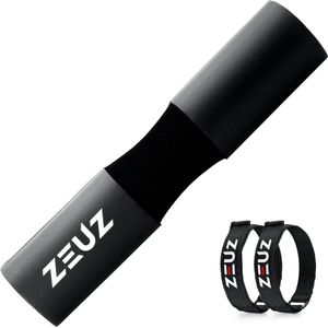 ZEUZ Barbell Pad – Squat & Hip Thrust - Fitness – Halter Kussen & Nekbeschermer – Zwart