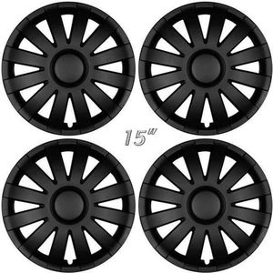 Wieldoppen AGAT-B 15 inch satijn-zwart. Set a 4 stuks in doos (a.u.b. tekst lezen!)