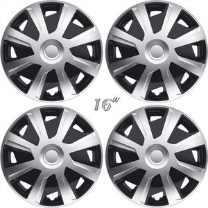 BOLLE wieldoppen MISTRAL-Van GTS 16 inch zilver/zwart voor bestelwagens en campers. Set a 4 stuks in doos (a.u.b. tekst lezen!)