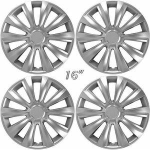 Wieldoppen DELTA-S 16 inch zilver. Set a 4 stuks (CONTROLEER UW BANDENMAAT en lees a.u.b. de onderstaande, uitgebreide tekst!)