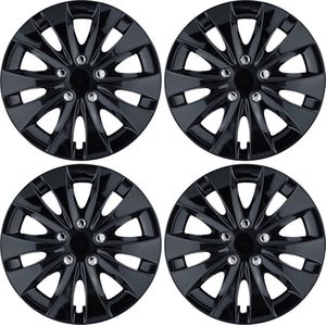 Wieldoppen STORMY-BK 14 inch glanzend zwart. Set a 4 stuks (CONTROLEER UW BANDENMAAT en lees a.u.b. de onderstaande, uitgebreide tekst!)