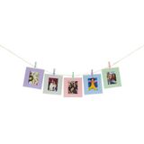 Fujifilm Instax Mini 12 accessoires - Cameratas, fotokaarten met clips & fotoalbum - Pastel Blauw