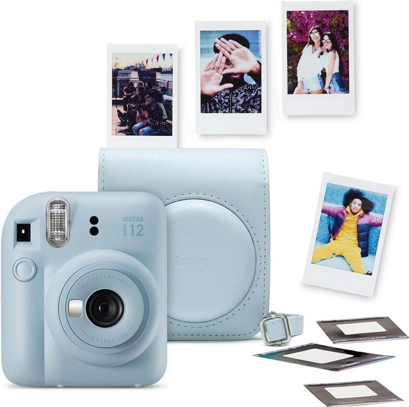 Fujifilm Instax Mini 12 Bundel - Instant Camera + Film - Pastel Blue