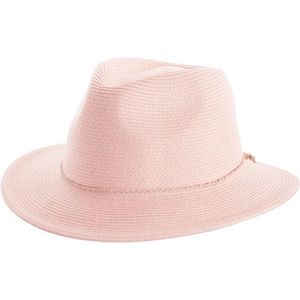 Fedora Hoed Dames UV werende Zonnehoed met lage kroon - Avoca Fedora - Maat: 58cm verstelbaar - Kleur: Roze