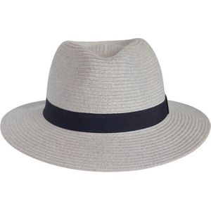 Zonnehoed Dames & Heren Pana-Mate Fedora by House of Ord - Kreukbestendige Reishoed - Maat: 58cm verstelbaar - Kleur: Licht Grijs