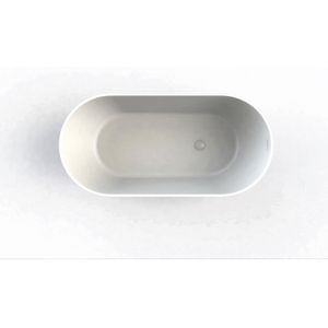Vrijstaand Bad Arcqua Cusco Cast Marble 155x75x55 cm Mat Wit