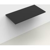 Wastafelblad arcqua topblad marble 90x46 cm cast marble mat zwart
