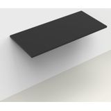 Wastafelblad arcqua topblad marble 100x46 cm cast marble mat zwart