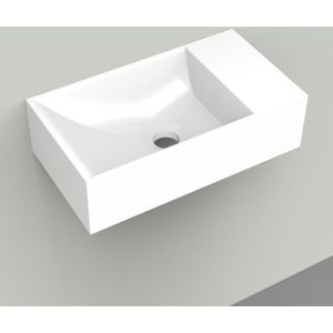 Arcqua - Marble Free - Fontein - Glanzend Wit - Zonder Kraangat