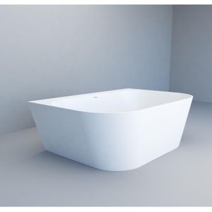 Ligbad arcqua crosstone evi xl back to wall solid surface 180x120x57 mat wit