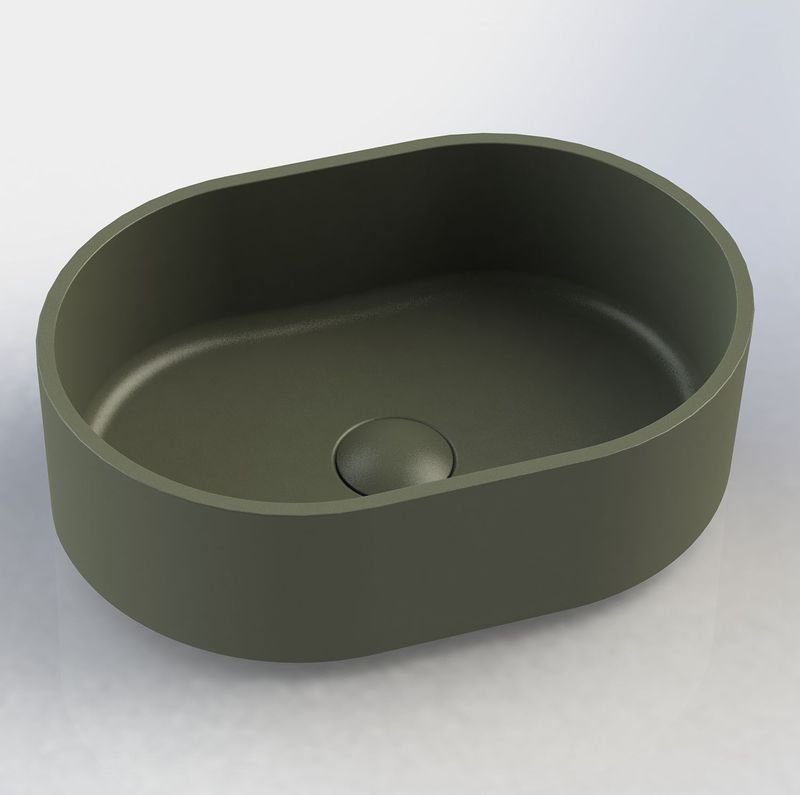 Arcqua - Case - Waskom - Ovaal - Mat Groen