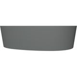 Arcqua Rocker Waskom Organisch 50 x 37 cm Rechts Cast Marble Mat Grijs